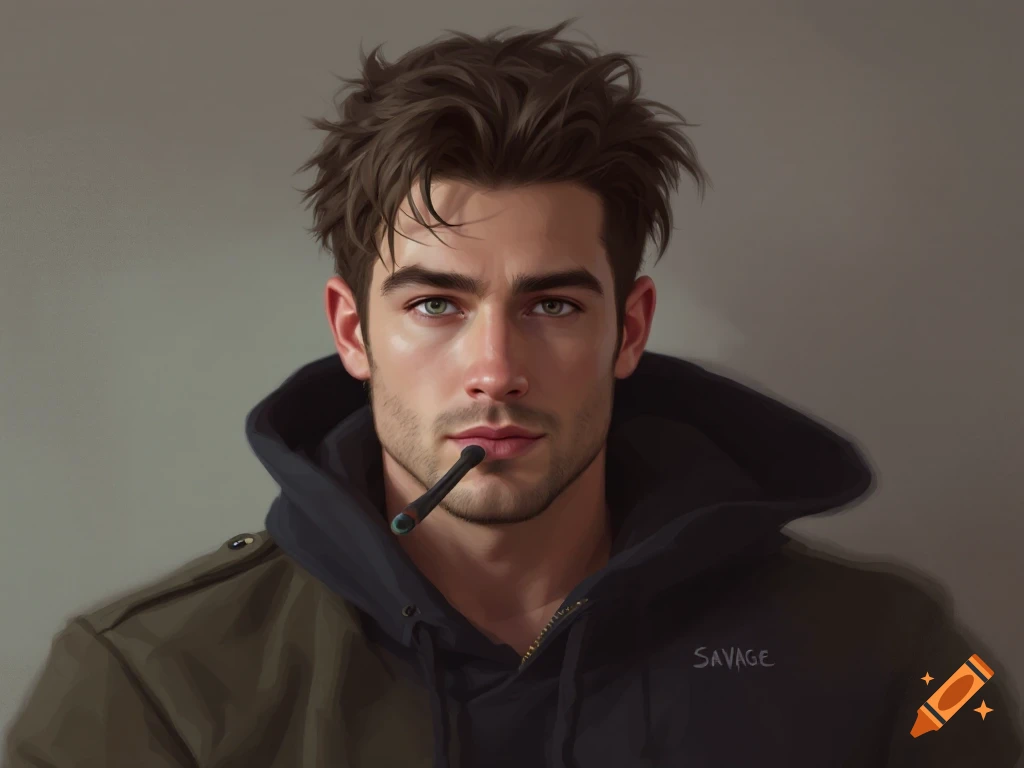 Portrait of a man wearing a SAVAGE hoodie