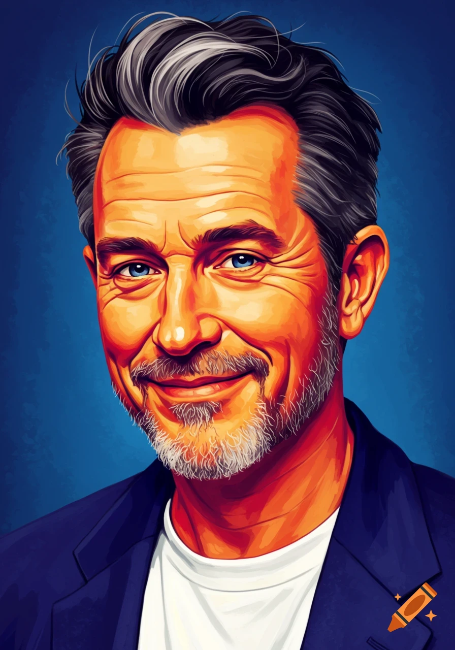 Portrait of a man smiling.