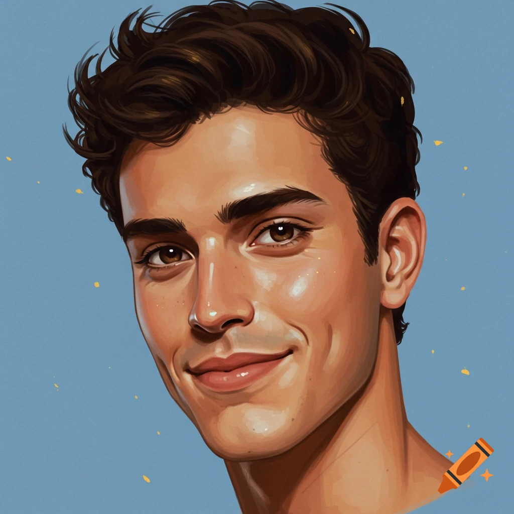 Headshot of a smiling young man