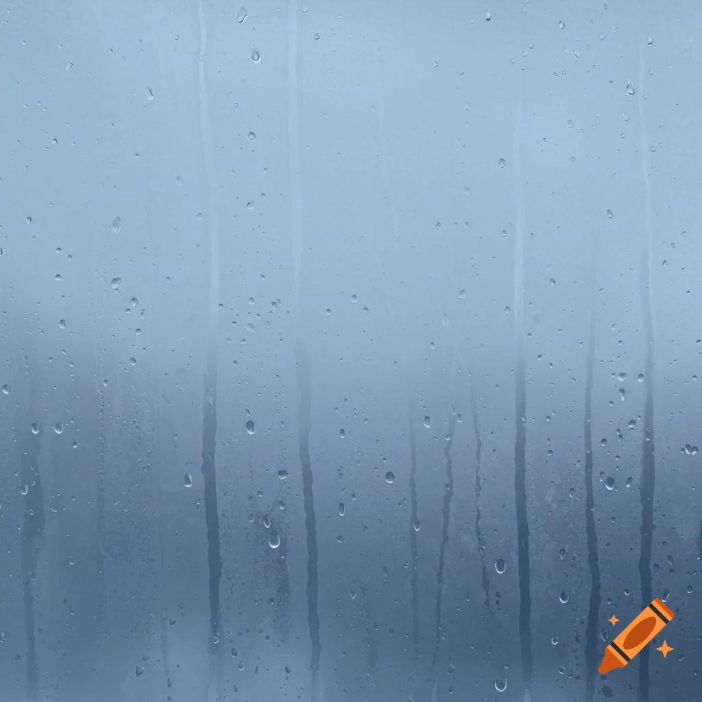 Raindrops on a fogged window