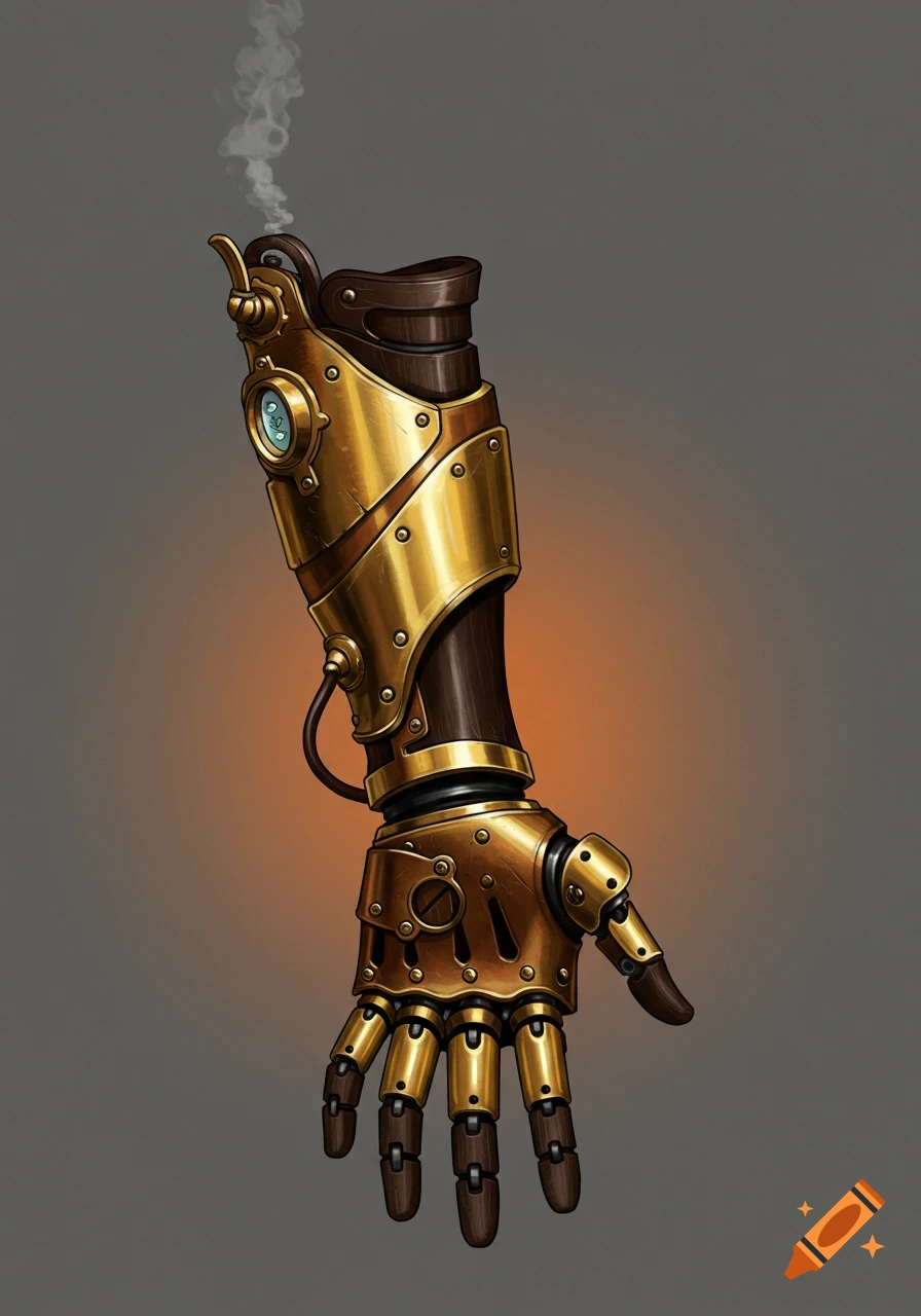 Steampunk prosthetic arm