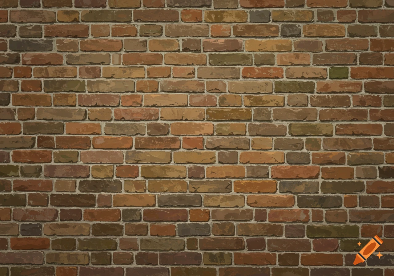 A close-up view of a brick wall.