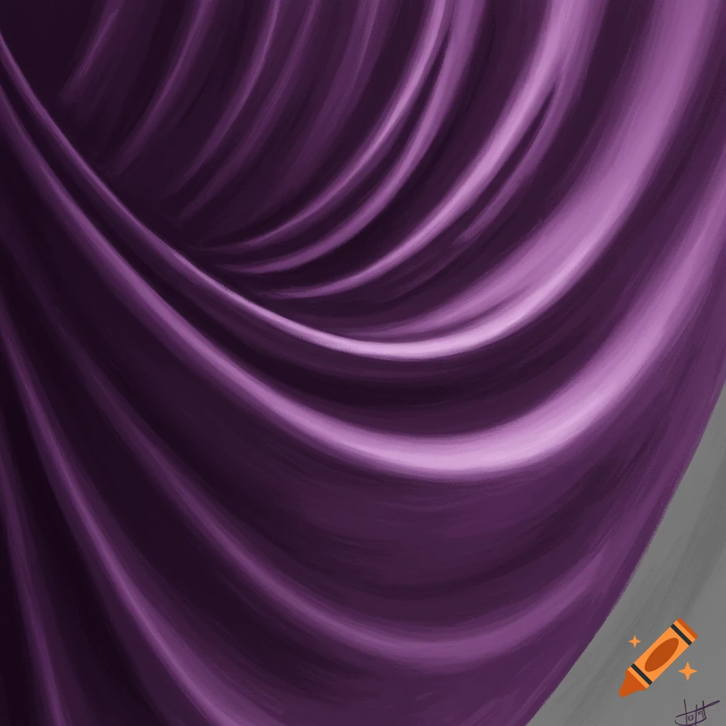 Abstract rendering of purple fabric folds