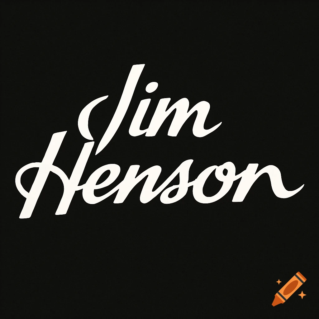 The Jim Henson logo in white script font on a black background.