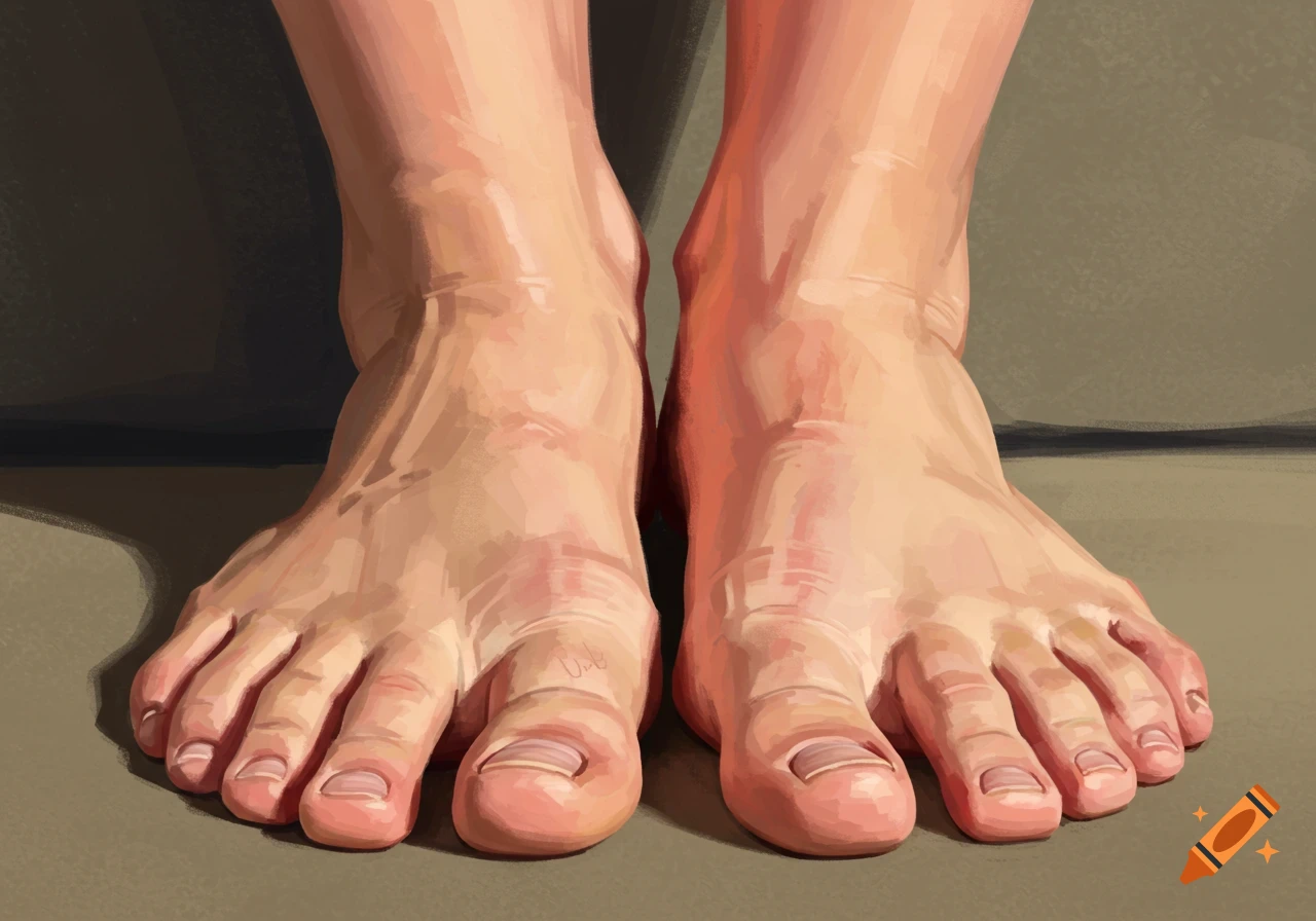 A pair of feet.