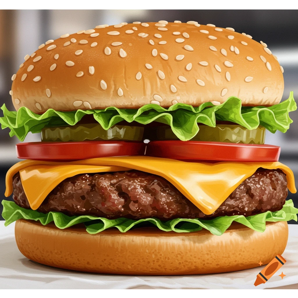 Close-up of a hamburger