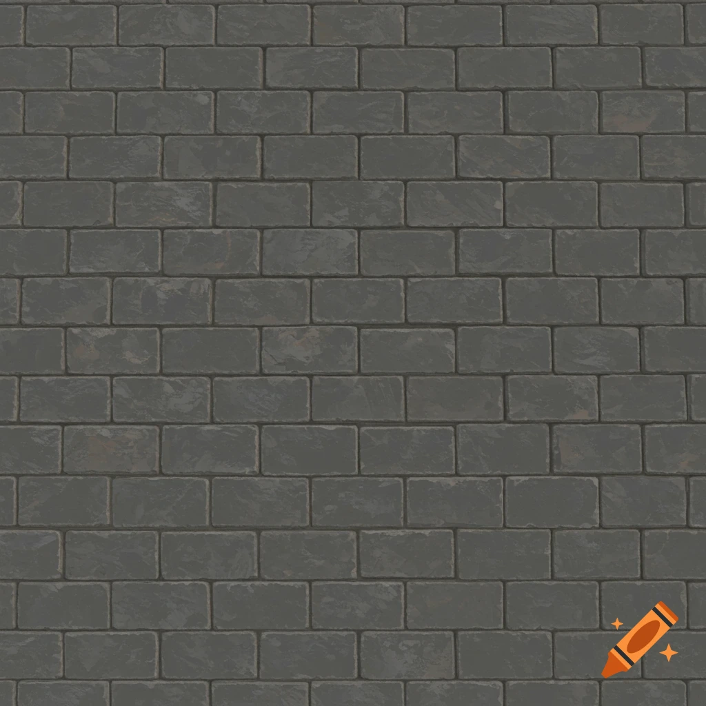 A seamless texture of a grey brick wall.
