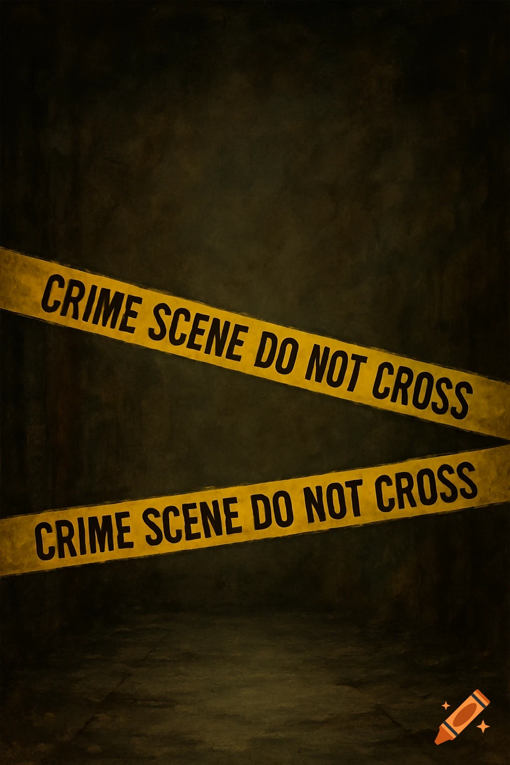 Yellow crime scene tape with 'CRIME SCENE DO NOT CROSS' text across a dark, grungy background.