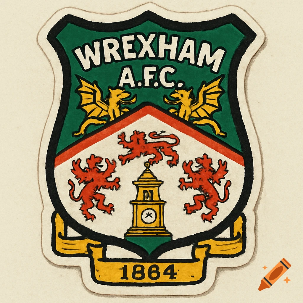 Wrexham AFC football club logo sticker on Craiyon, image size:1024x1024