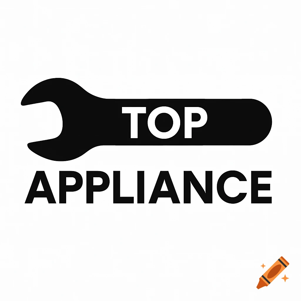 Black wrench logo with 'TOP' inside and 'APPLIANCE' below.