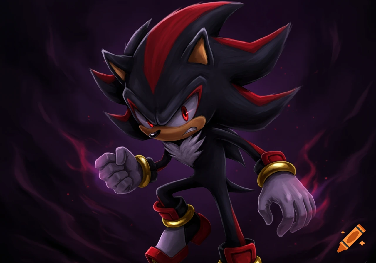 Shadow the Hedgehog images created on Craiyon