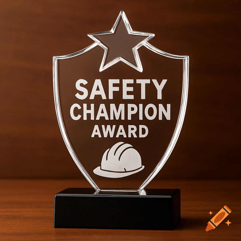Safety Champion Award trophy