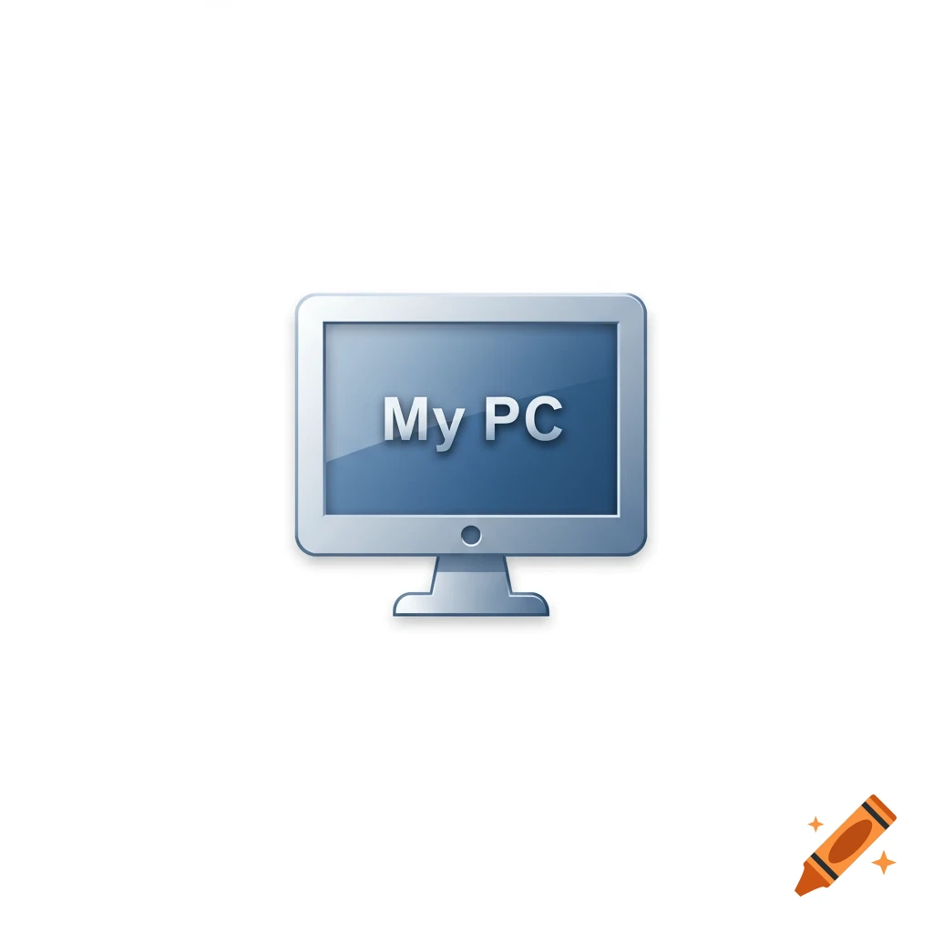 A computer monitor icon with the text 'My PC' on the screen.