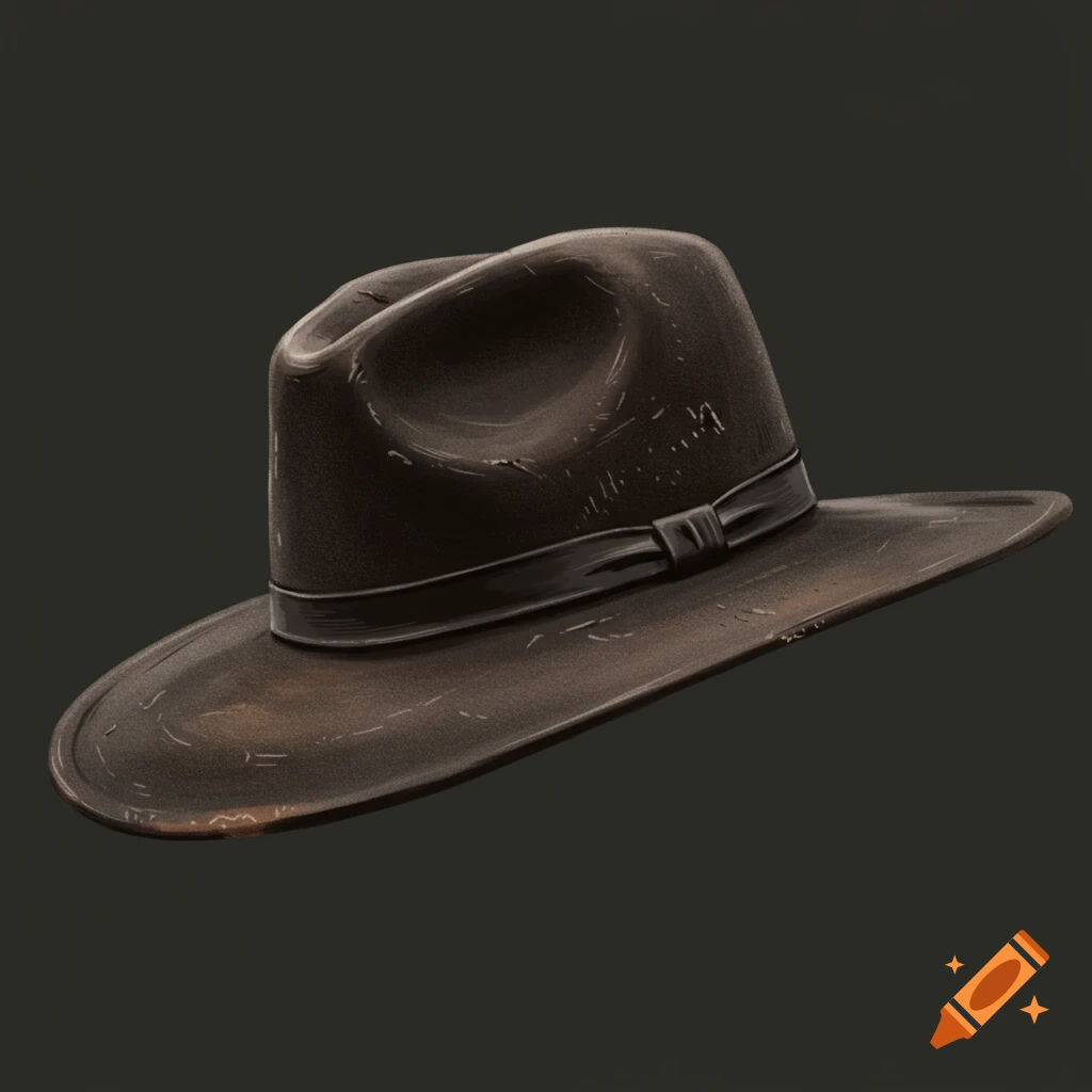A brown fedora hat.