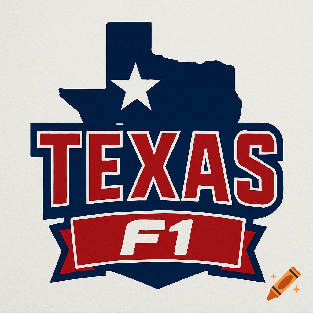 A logo showing the outline of Texas with a star, the word TEXAS, and F1.