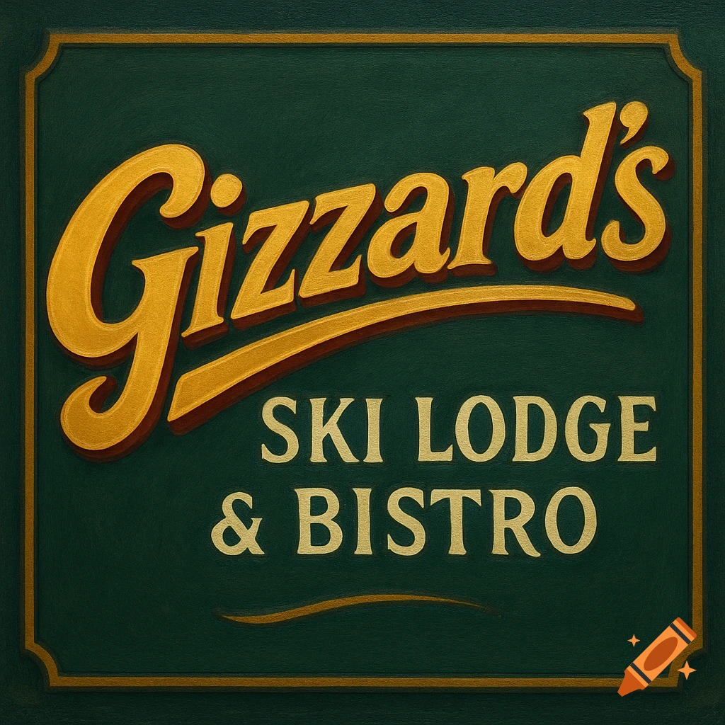 Sign for Gizzard's Ski Lodge & Bistro