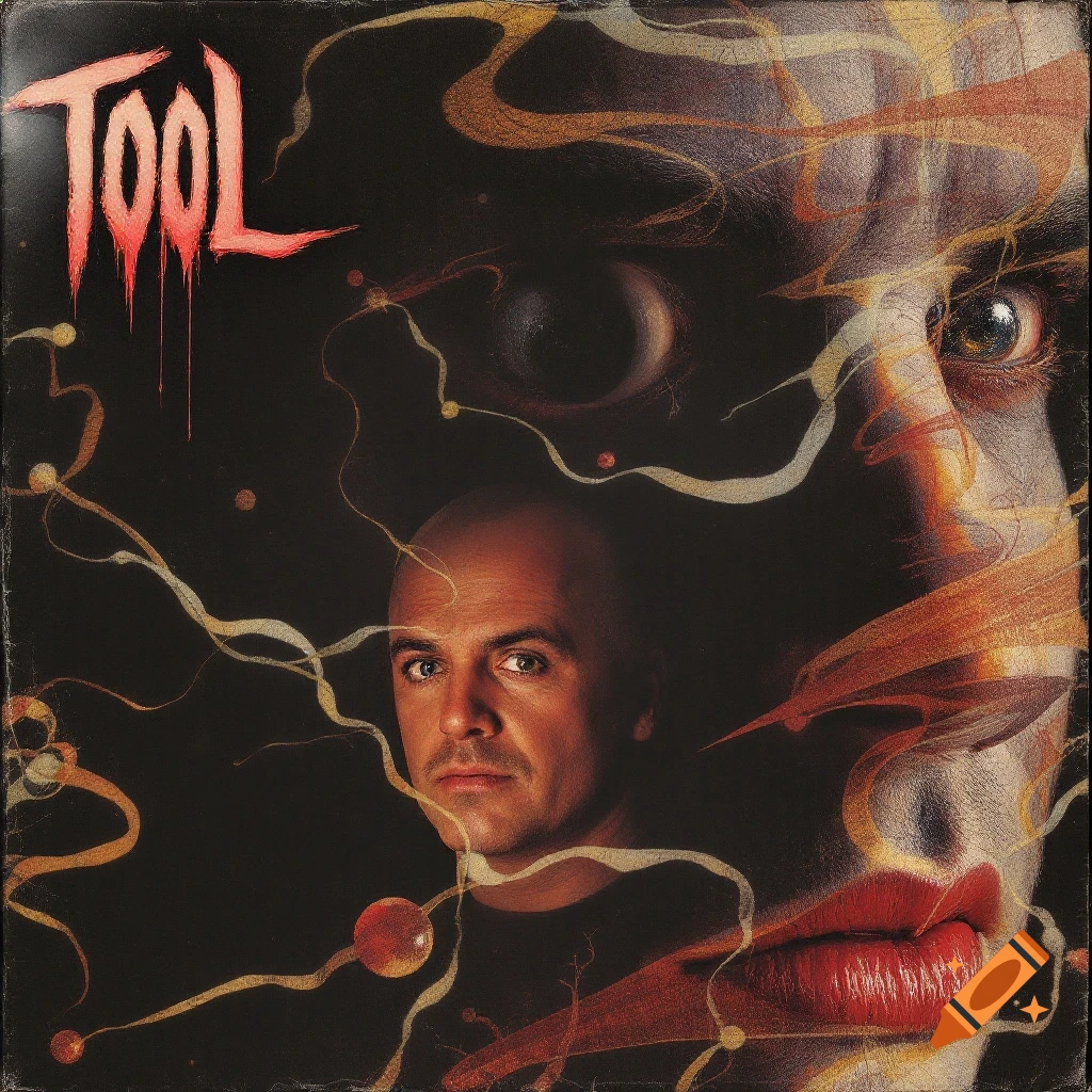 Abstract album art with band name TOOL above merged faces and swirling lines.