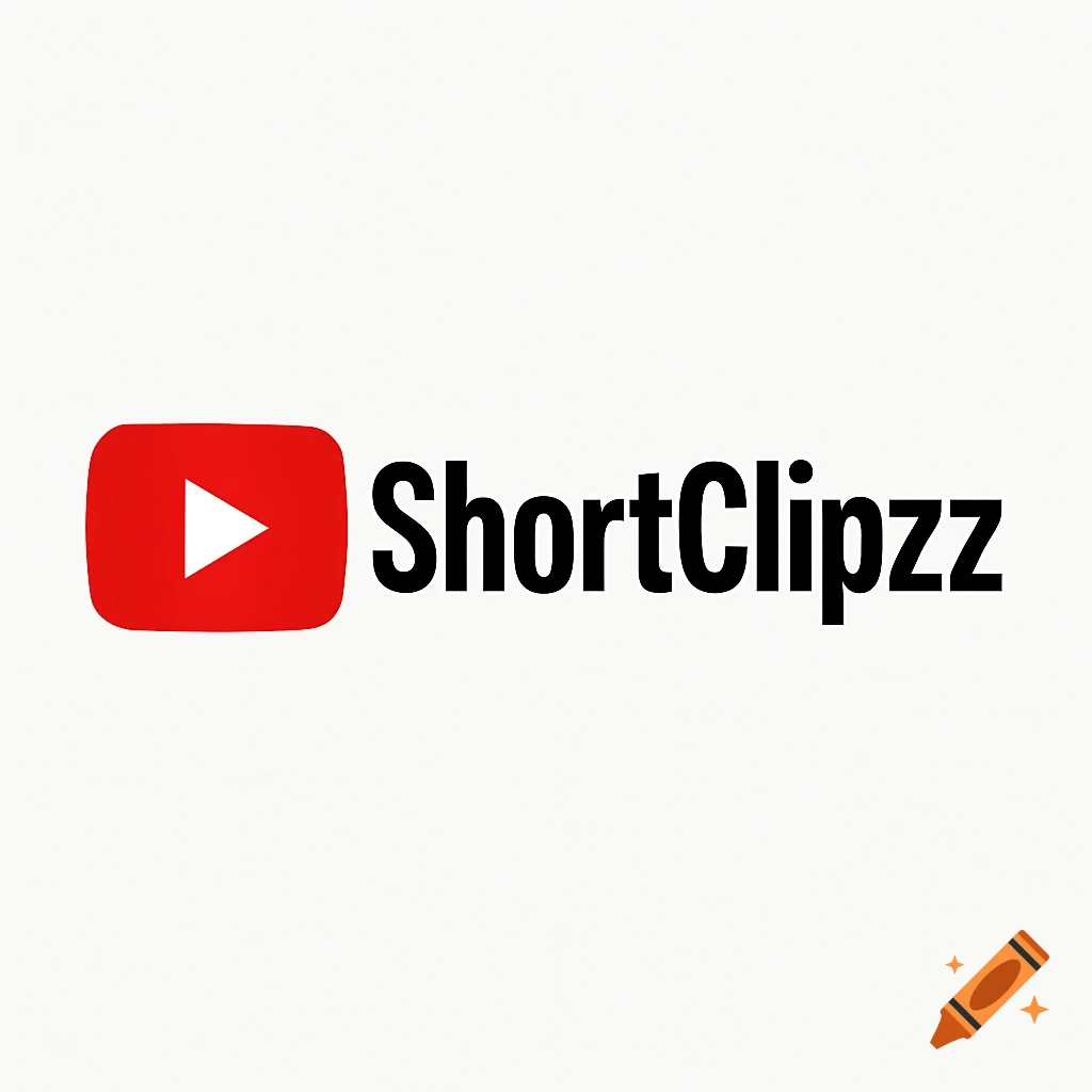 Logo for ShortClipzz featuring a red YouTube play button icon