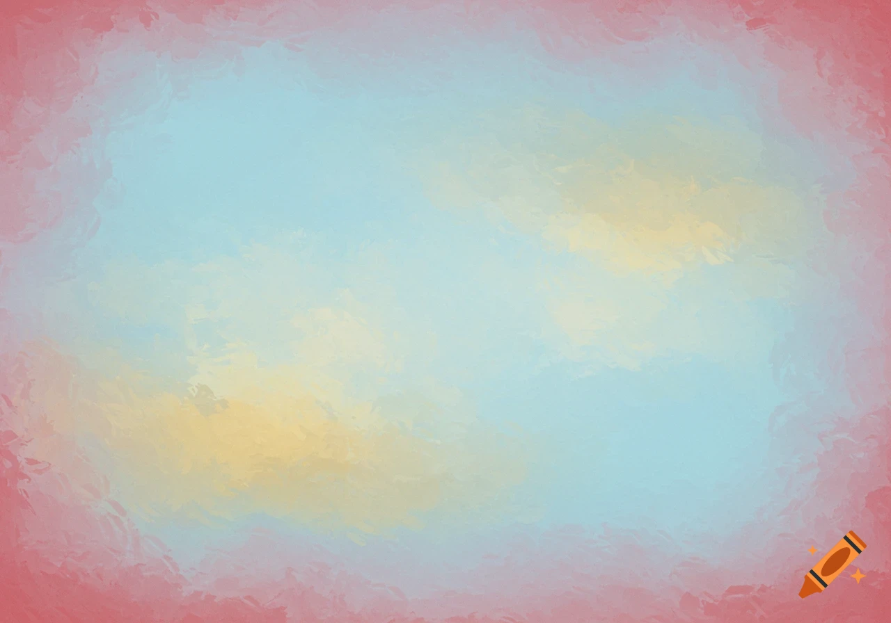 An abstract background with light blue and golden areas fading into light crimson edges, rendered in a painterly texture.
