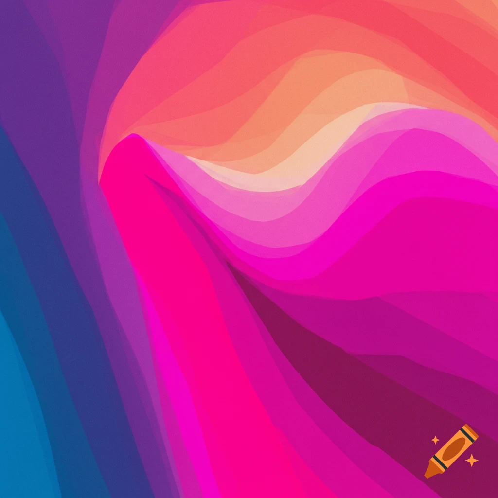 Abstract pattern of colorful wavy layers