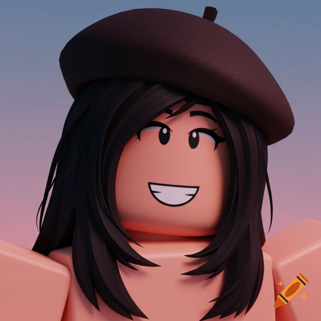 A Roblox avatar character wearing a beret.