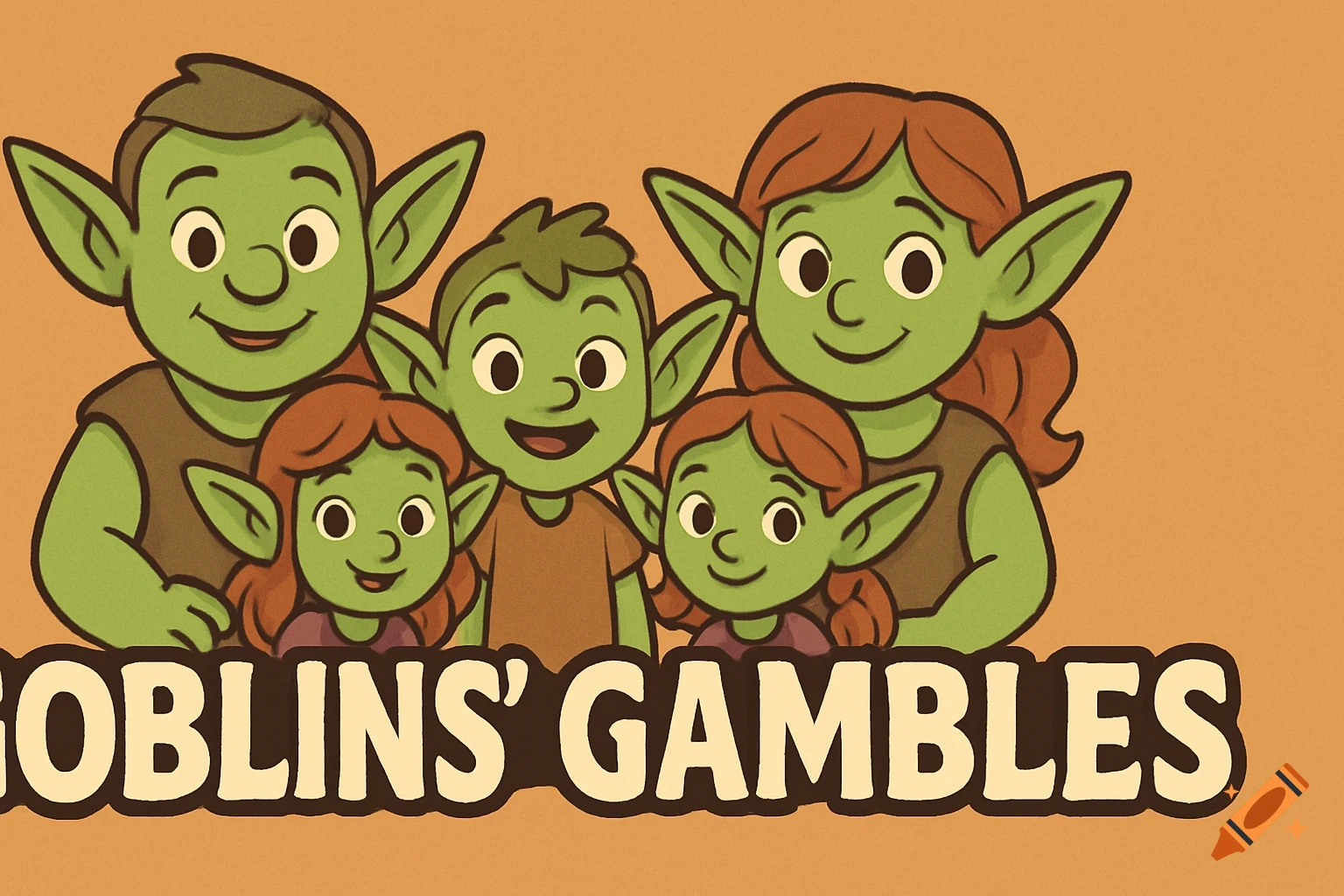 Cartoon logo featuring cute goblins and the text 'GOBLINS' GAMBLES'.