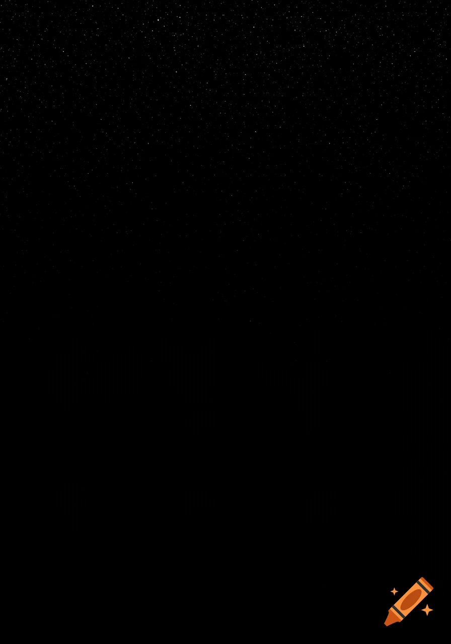 White stars scattered across a black background, fading towards the bottom.