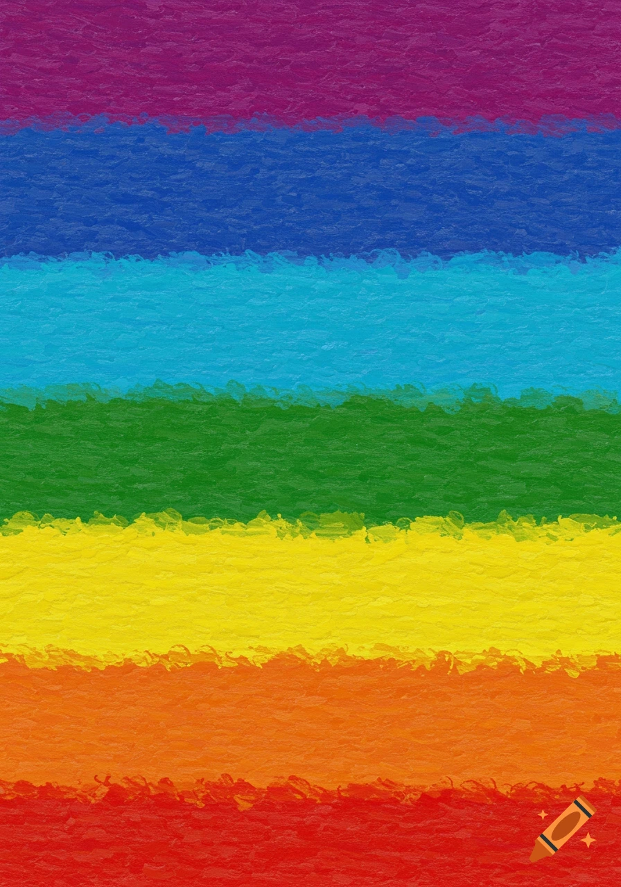 Textured horizontal stripes in rainbow colors