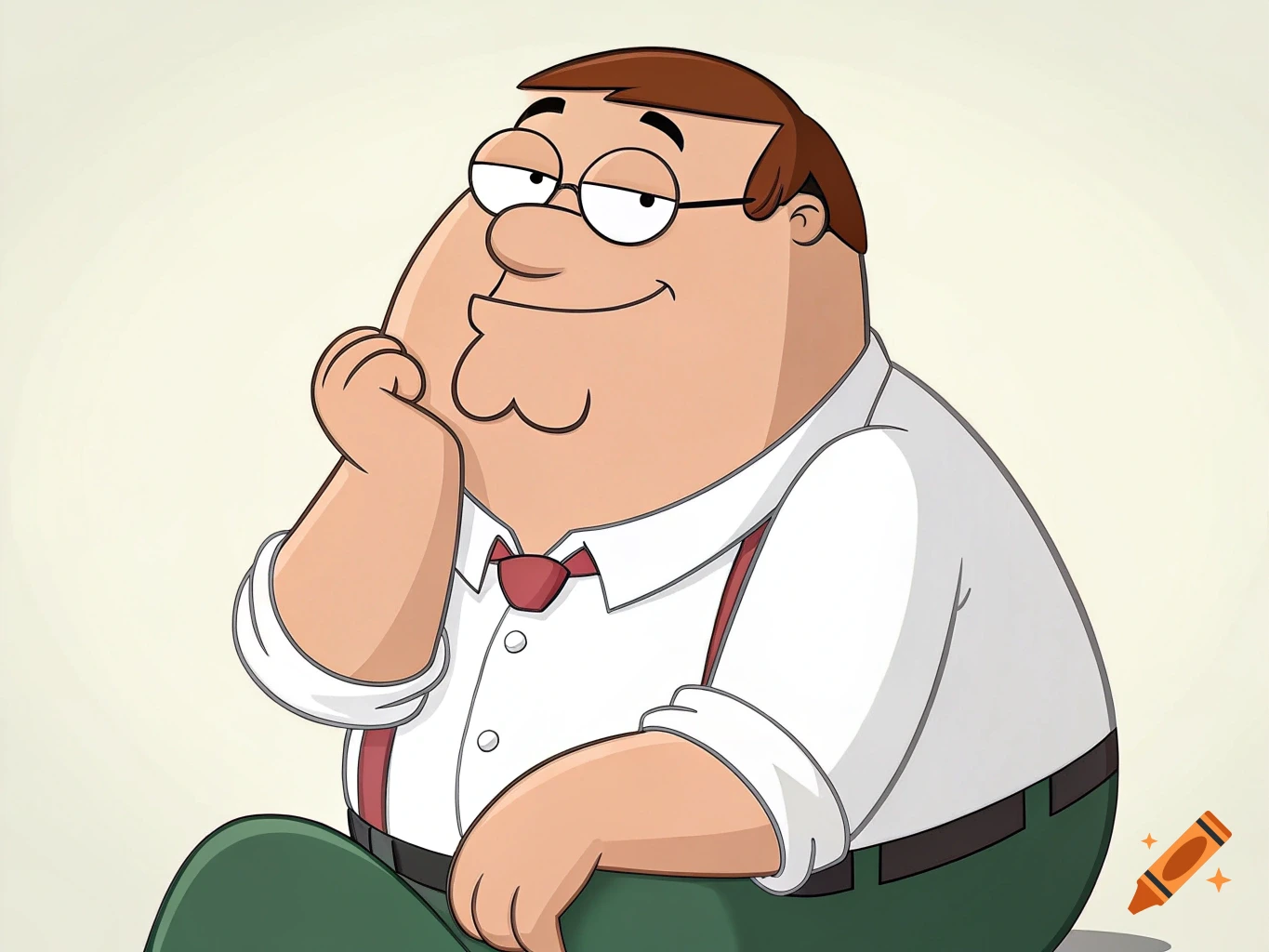 Cartoon of Peter Griffin from Family Guy
