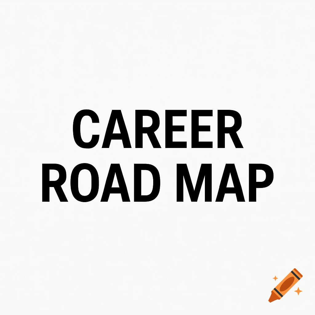 Black text 'CAREER ROAD MAP' on a white background