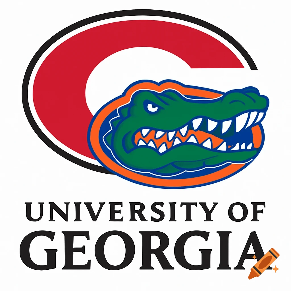 University of Georgia and Florida Gators combined logo