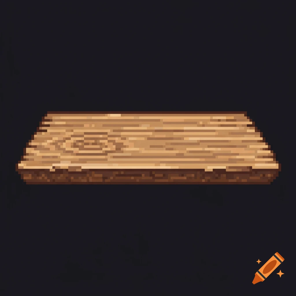 A pixel art wooden plank.