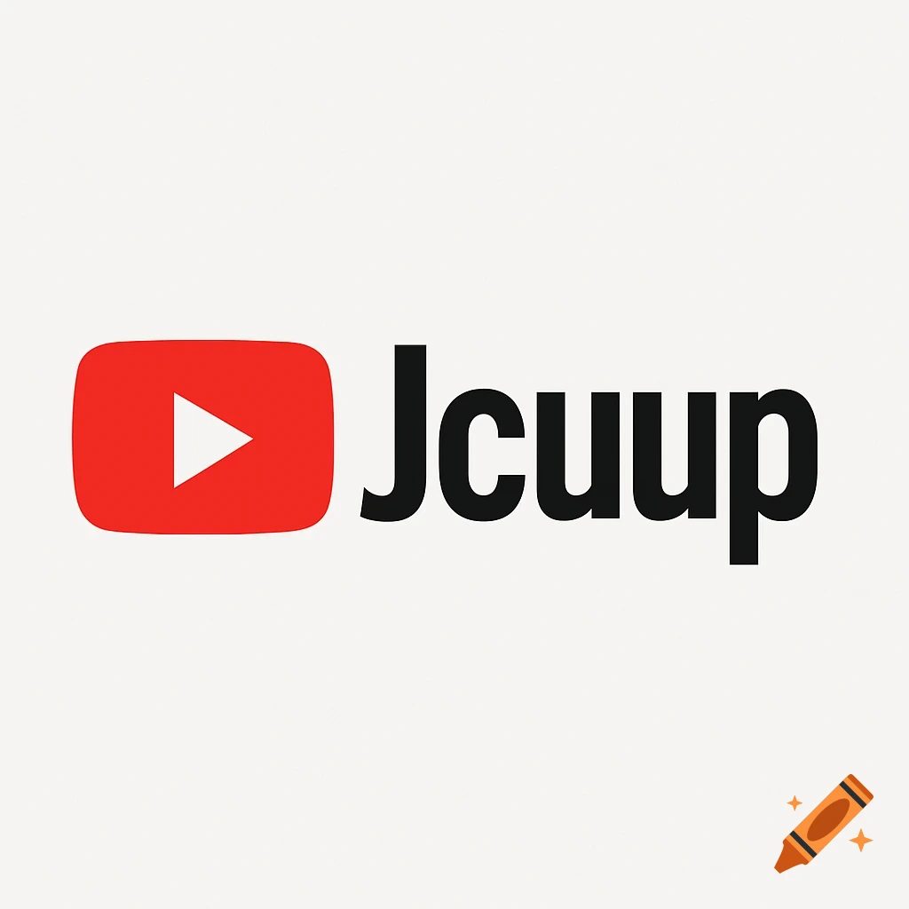 YouTube style logo with the text Jcuup