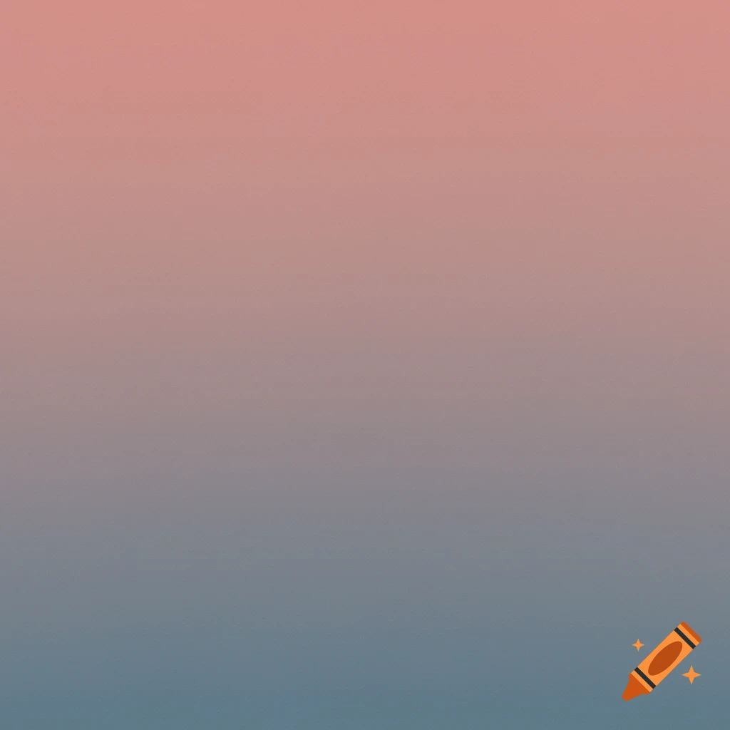 A color gradient transitioning from peach pink to teal blue.
