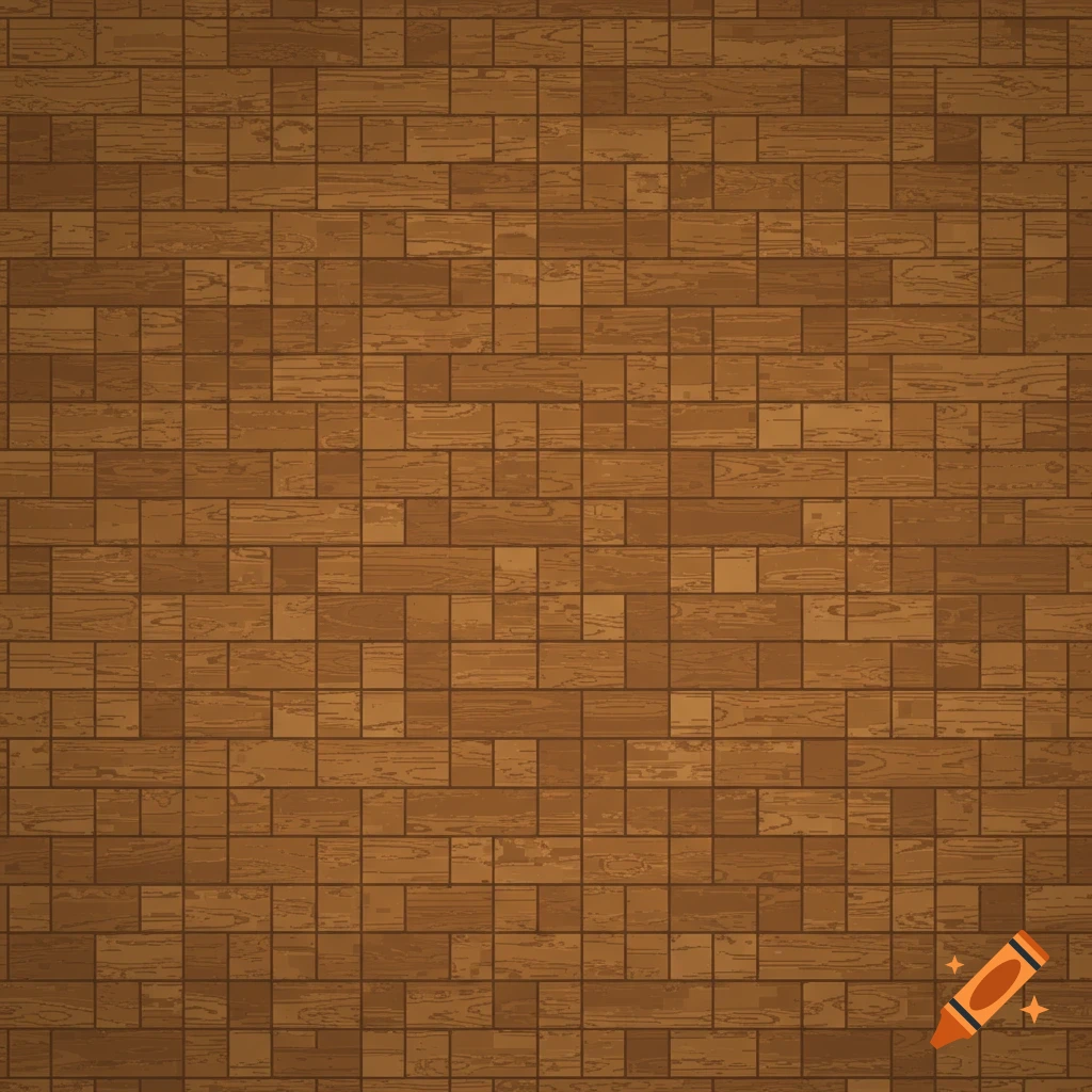 Top-down view of brown wooden floorboards in pixel art style.