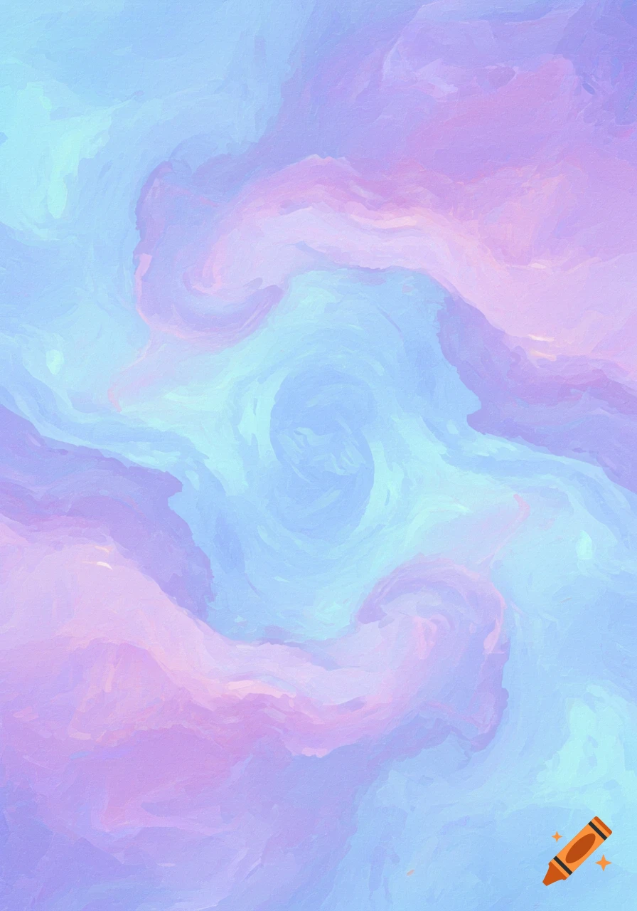 Abstract swirls of pastel blue, purple, and pink.