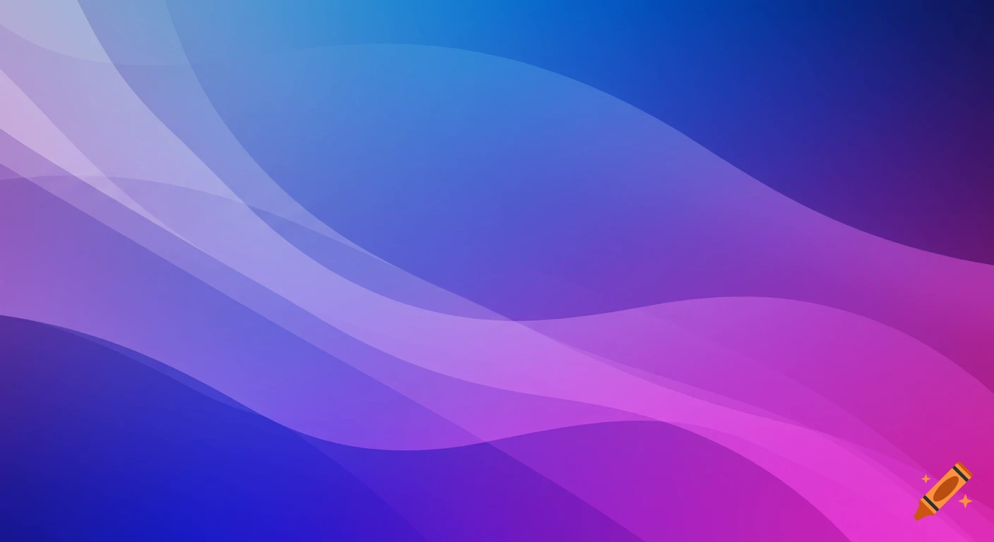 Abstract background with flowing shapes in blue, purple, and pink gradients.