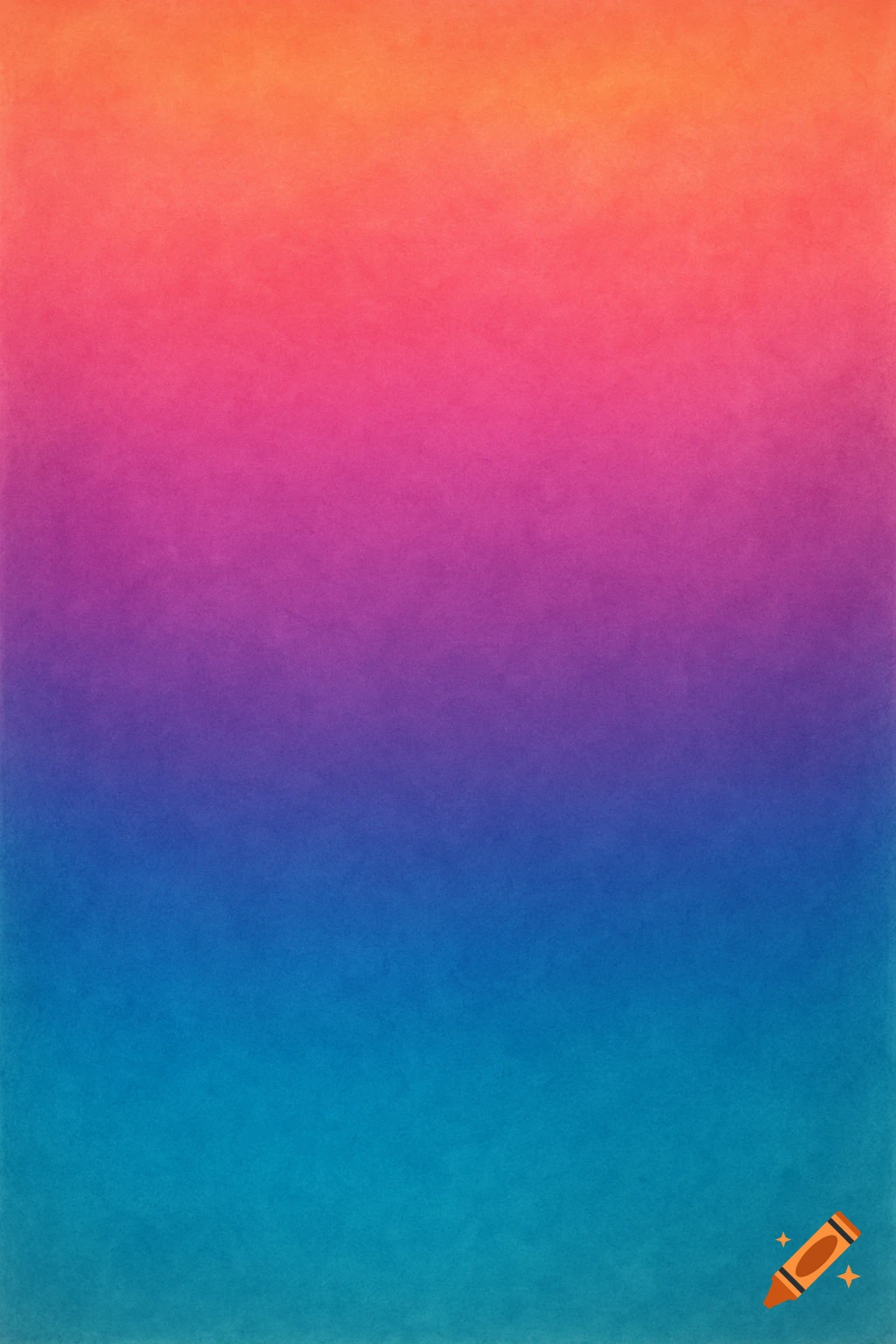 Vertical gradient background from orange to pink, purple, and blue with a subtle texture.