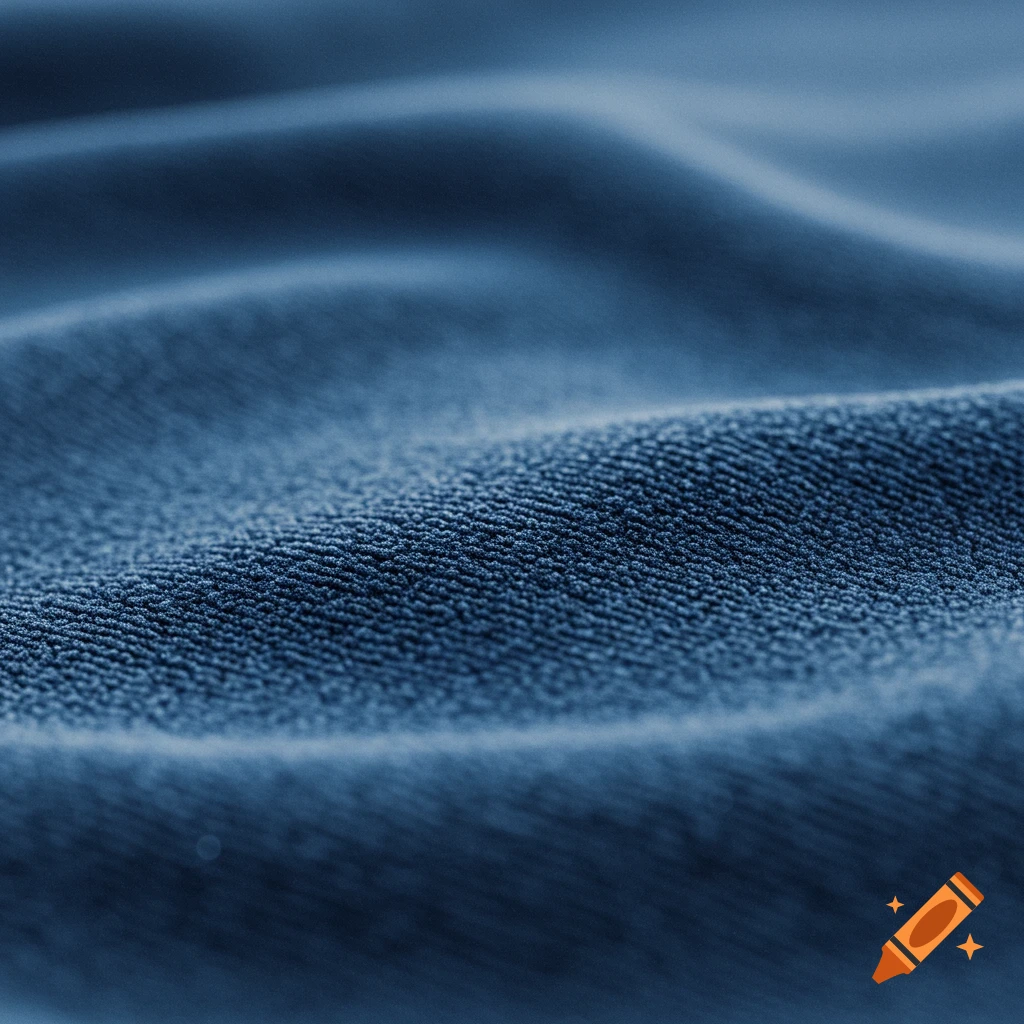 Close-up of blue fabric texture
