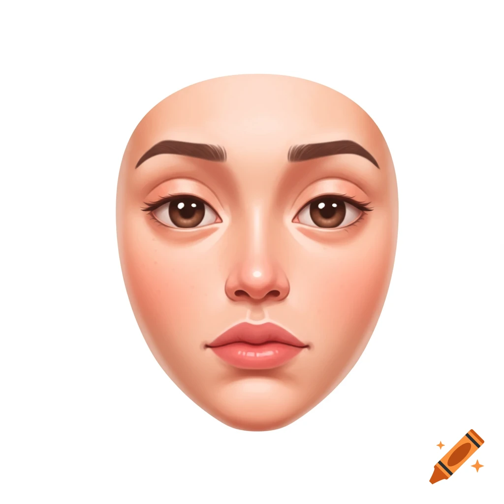 Illustration of a human face on a white background.