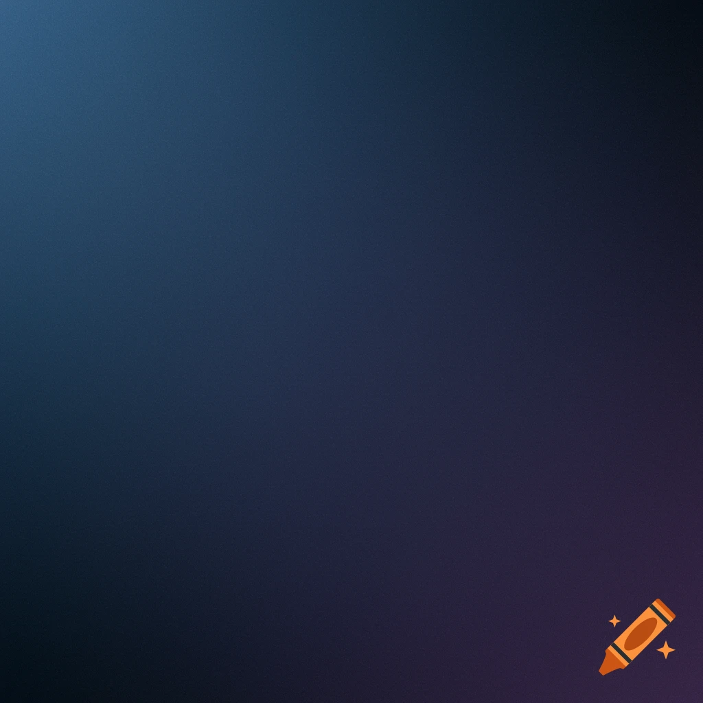 A dark blue to dark purple gradient background with grain.