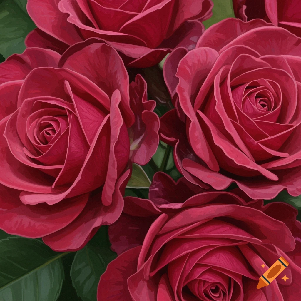 Close up of red roses