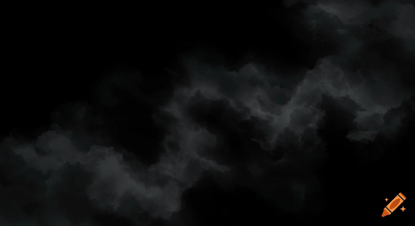 Abstract image of dark smoke or clouds on a black background.