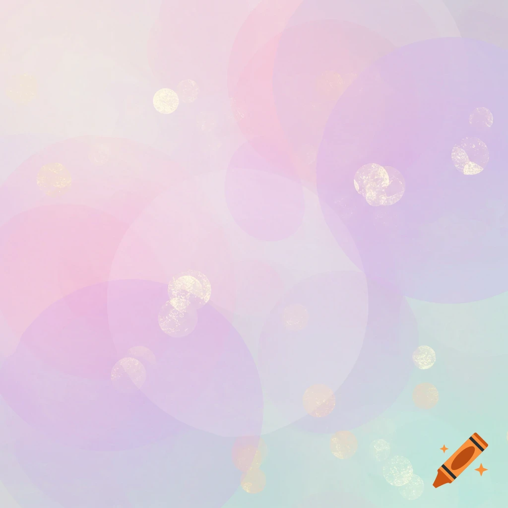 Abstract background with overlapping pastel circles and light bokeh.