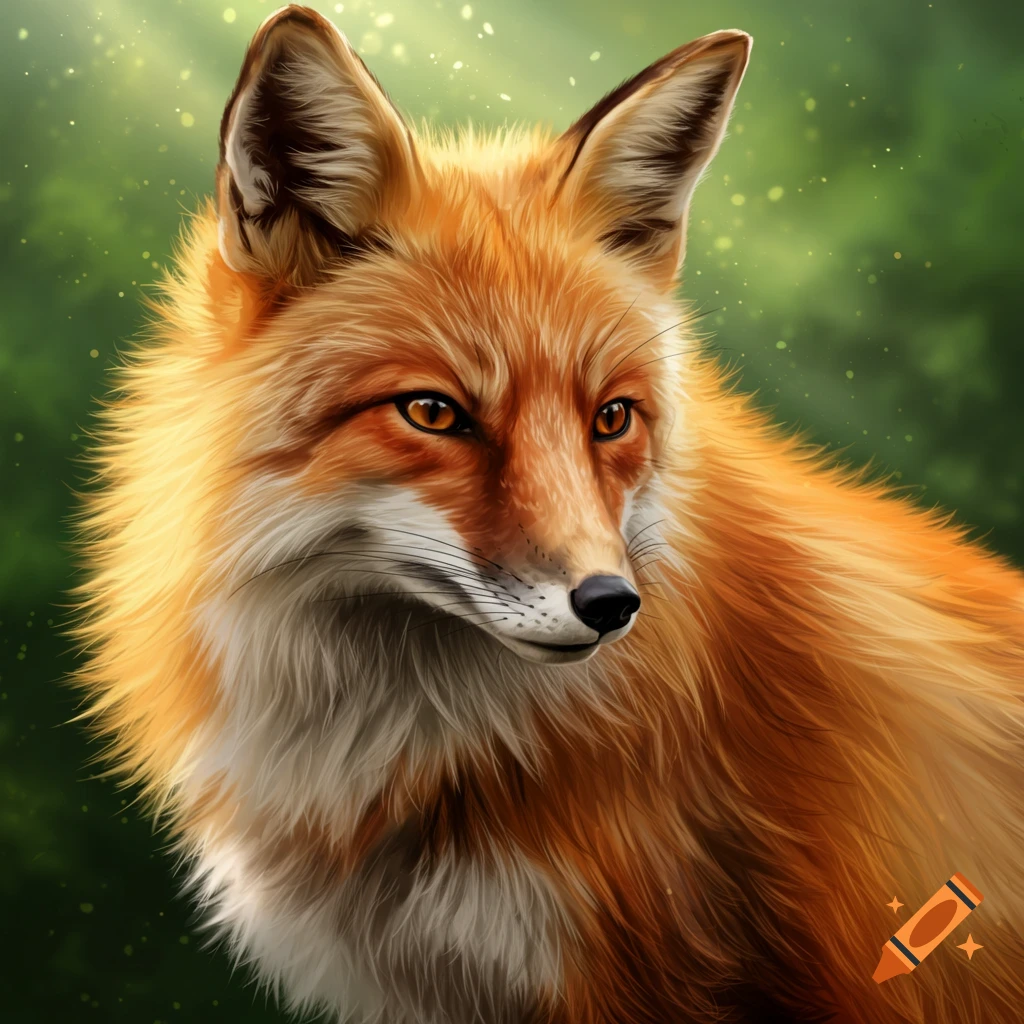 A detailed portrait of a red fox looking to the side.