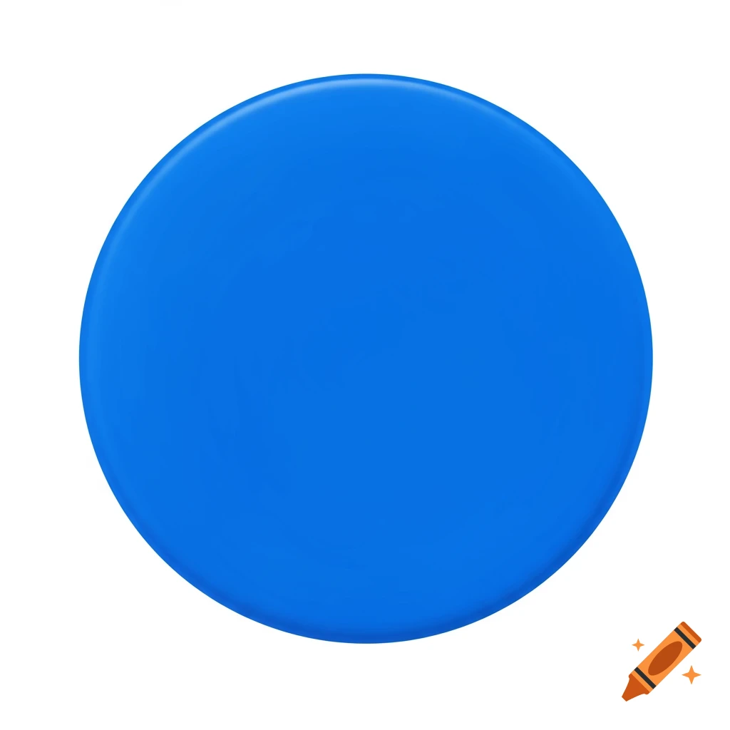 A solid blue circle.