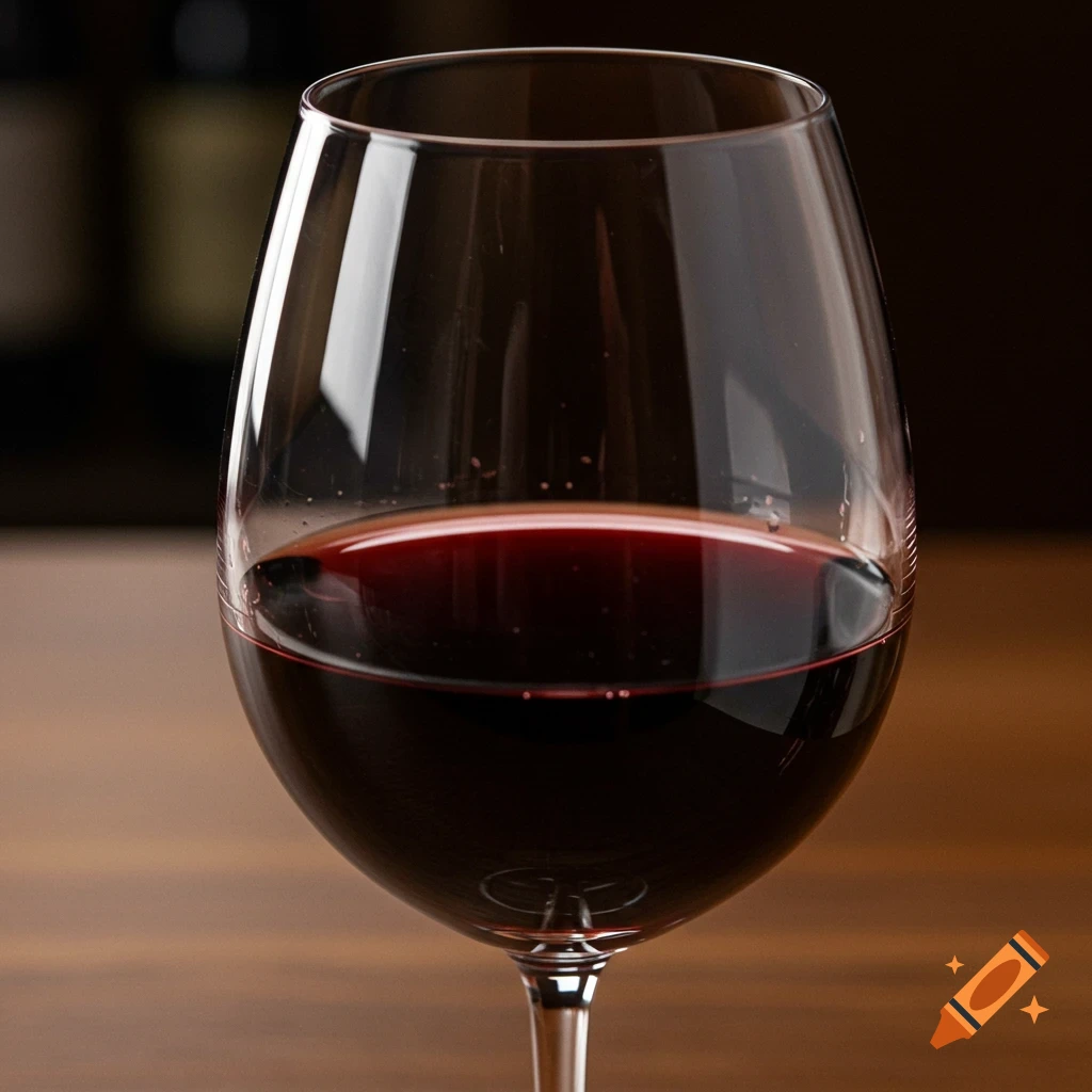 Close-up of a glass of red wine