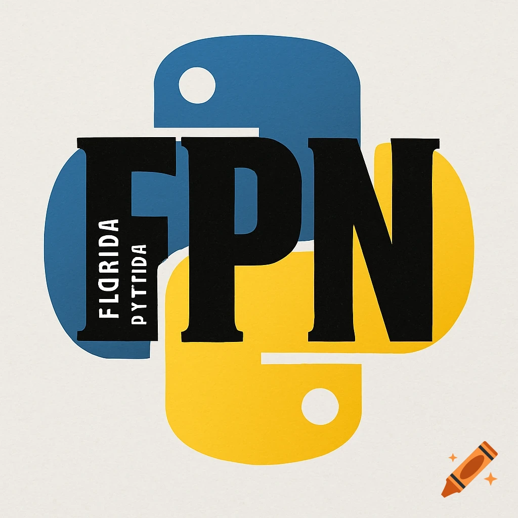 Logo: FPN overlaid on Python symbol, with vertical text 'FLORIDA PYTTIDA'.