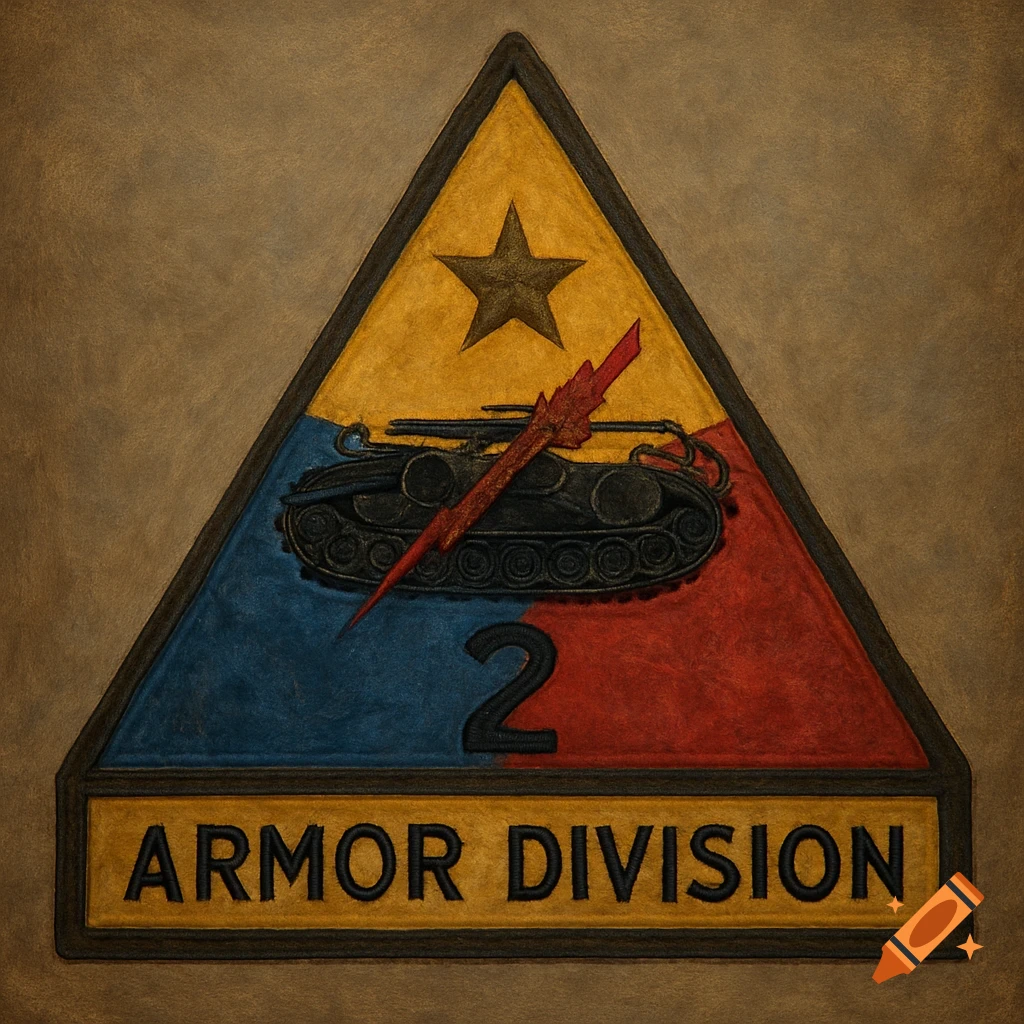 Military patch for the 2nd Armor Division
