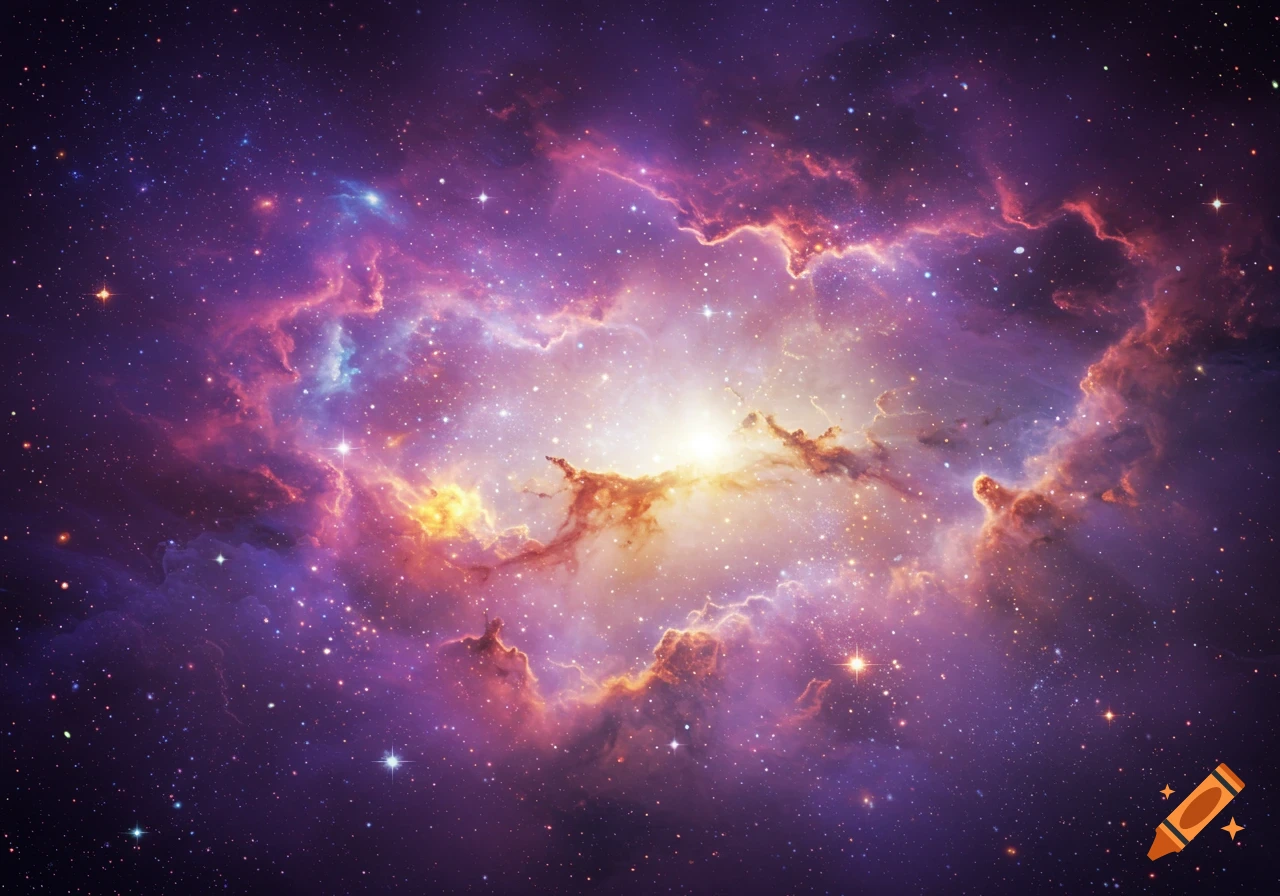 A vibrant cosmic nebula with stars